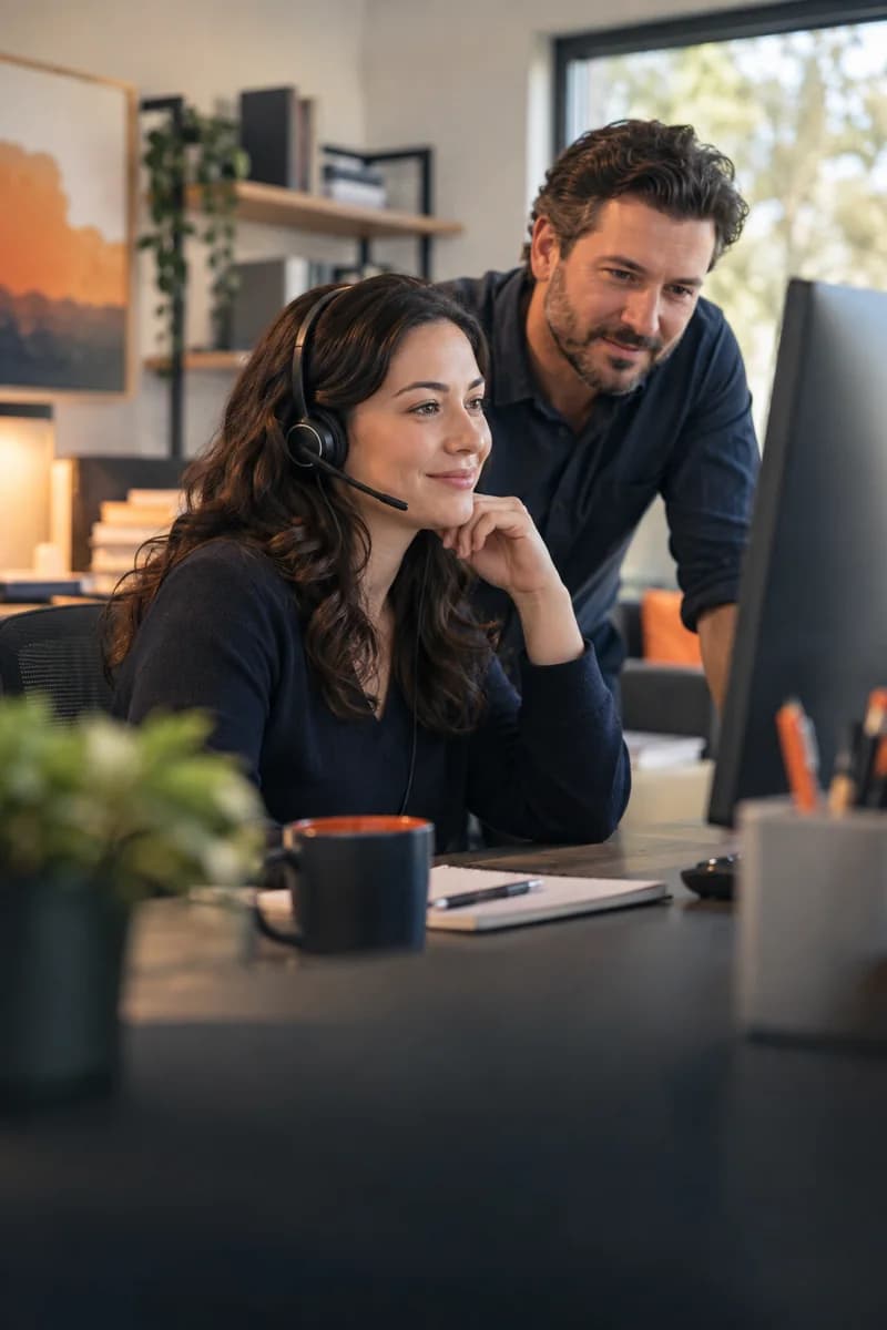 Tax professional helping a client